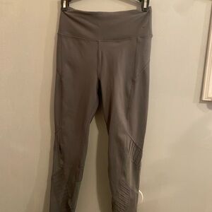 Avia Green leggings with mesh detail at ankles